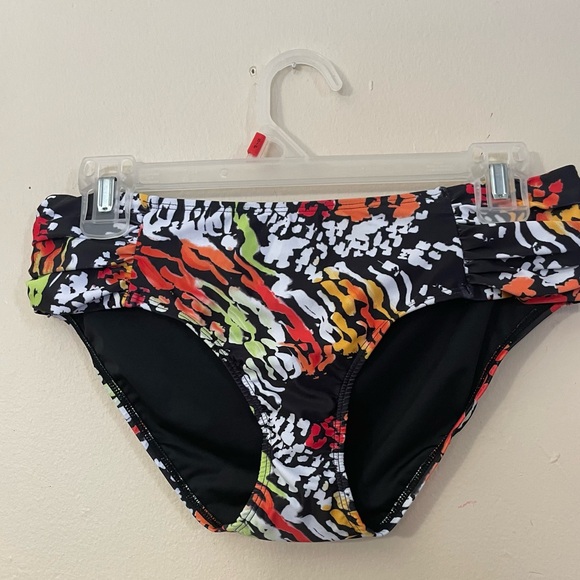 Sz S Ocean Blues Colorful Abstract Women's Bikini Bottom - Picture 3 of 8